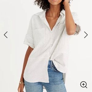 Madewell Flannel Courier Shirt in stripe